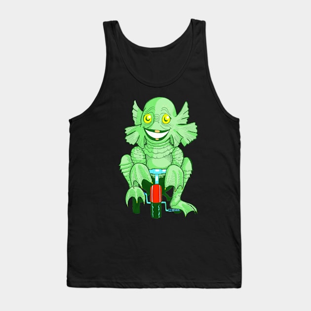 The Creature Rides Again! Tank Top by AmysBirdHouse